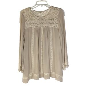 Indigo Soul boho lacy blouse